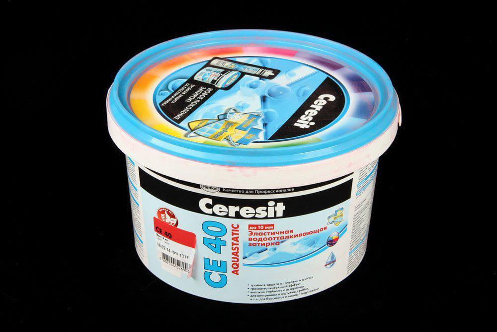 Затирка Ceresit CE A 40 эл. вод. пр/гриб. 2кг чили  1427835