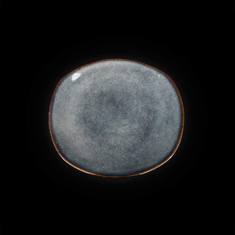 CORONE Celeste синий Тарелка фк0822 овальная 200х176мм HL900760 (4/24)