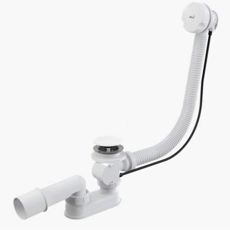 Сифон  A51BM  д/ванны, автомат  комплект белый