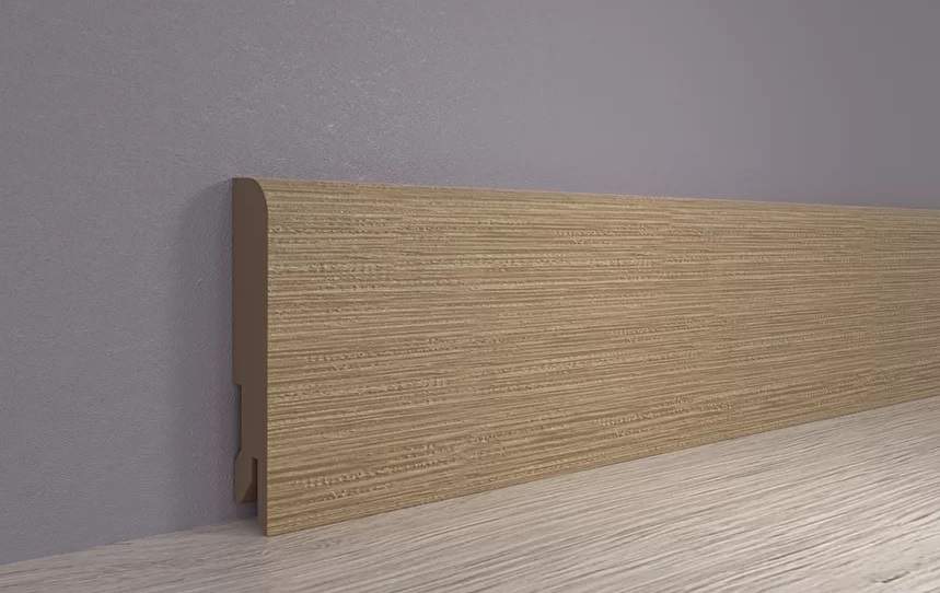 Плинтус МДФ ламинированный, Пл 80МДФ.2400.24048 дуб небраска