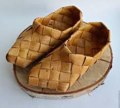 Лапти берестяные с задником 37р  1452