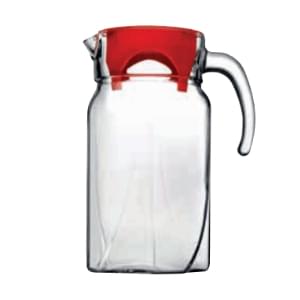 PASABAHCE Кувшин 43544 Luna 1700мл с красной крышкой (6)