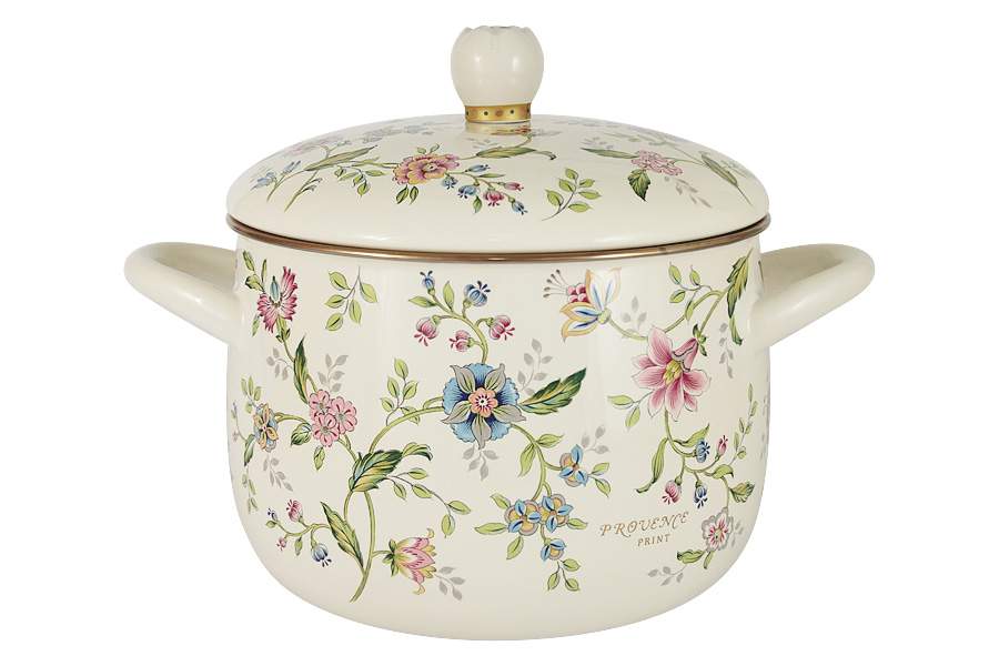 EJIRY Прованс Кастрюля 4,3л 20см эмаль EJ-PVR-20DW