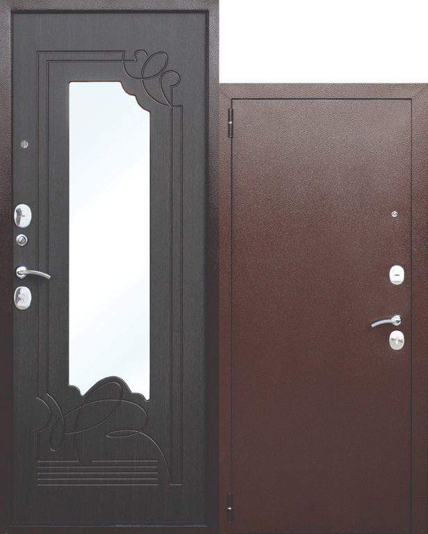 Дверь металлическая Ampir   Венге  960мм  правая