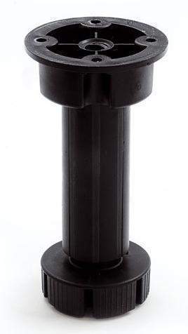 Опора мебельная  регулируемая 100мм черный