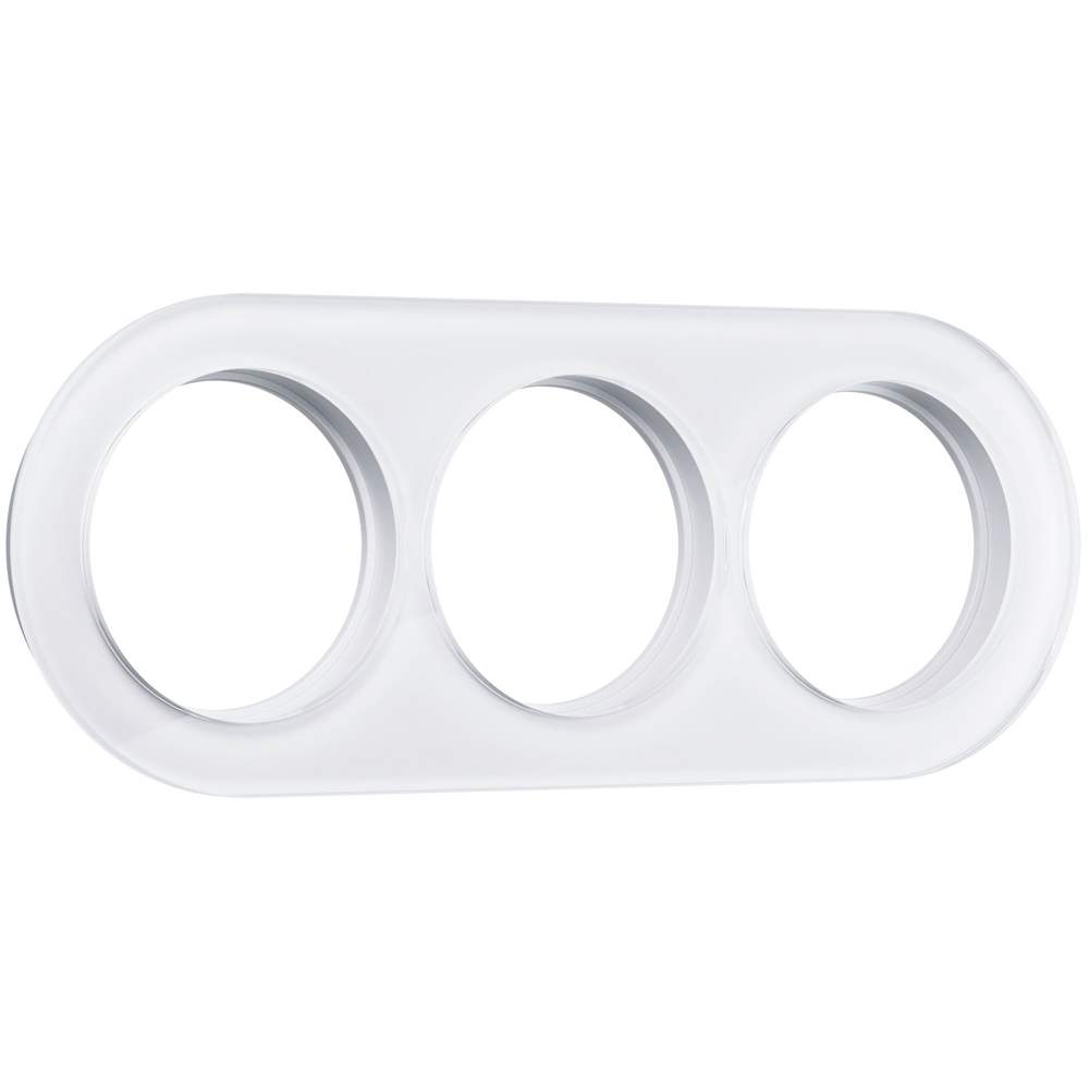 Рамка  Frame 3-м Стекло Белый Favorit Runda  -  W0035101