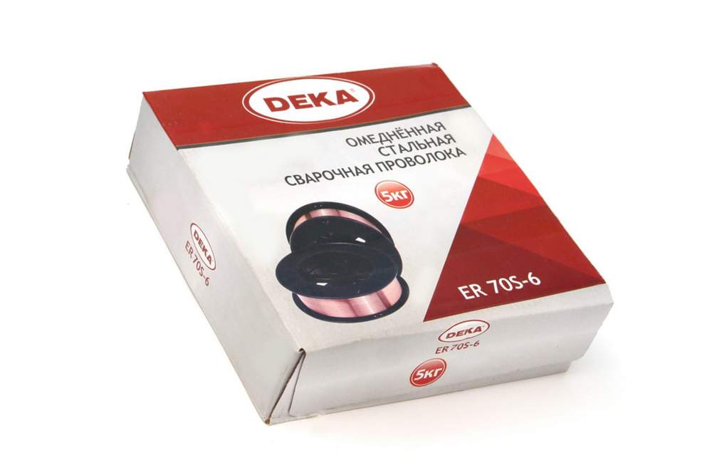 Проволока сварочная Дека  ER70S-6  0,8мм  5кг D-0003