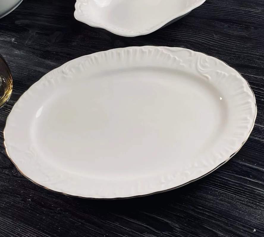 LENARDI Аврора Gold Блюдо 305-058 овальное 30,5см  