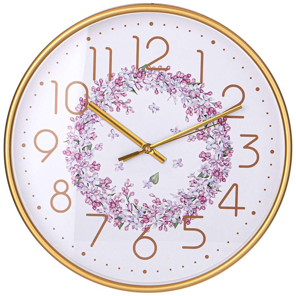 LEFARD Часы 221-354 Lilac настенные 30,5х30,5см пластик 
