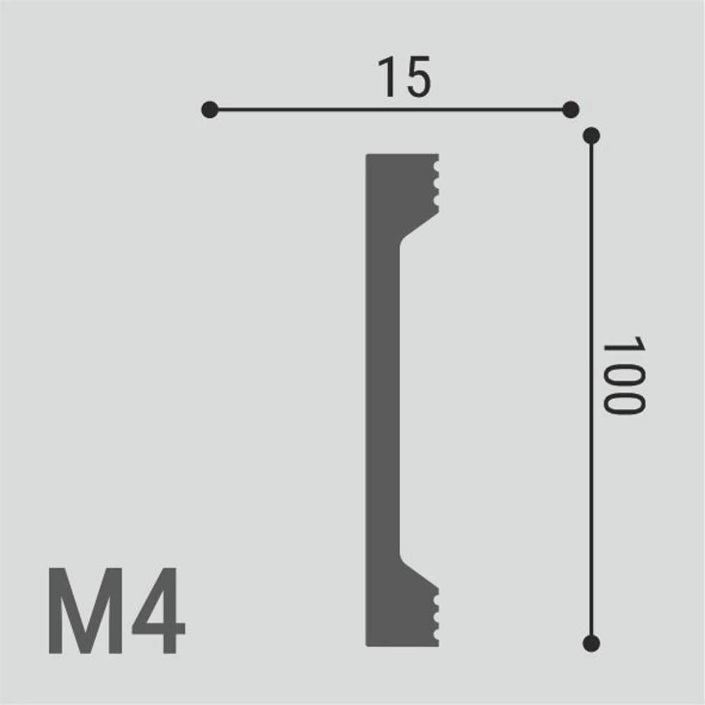 Молдинг XPS POLYMER М 4 100*15/14