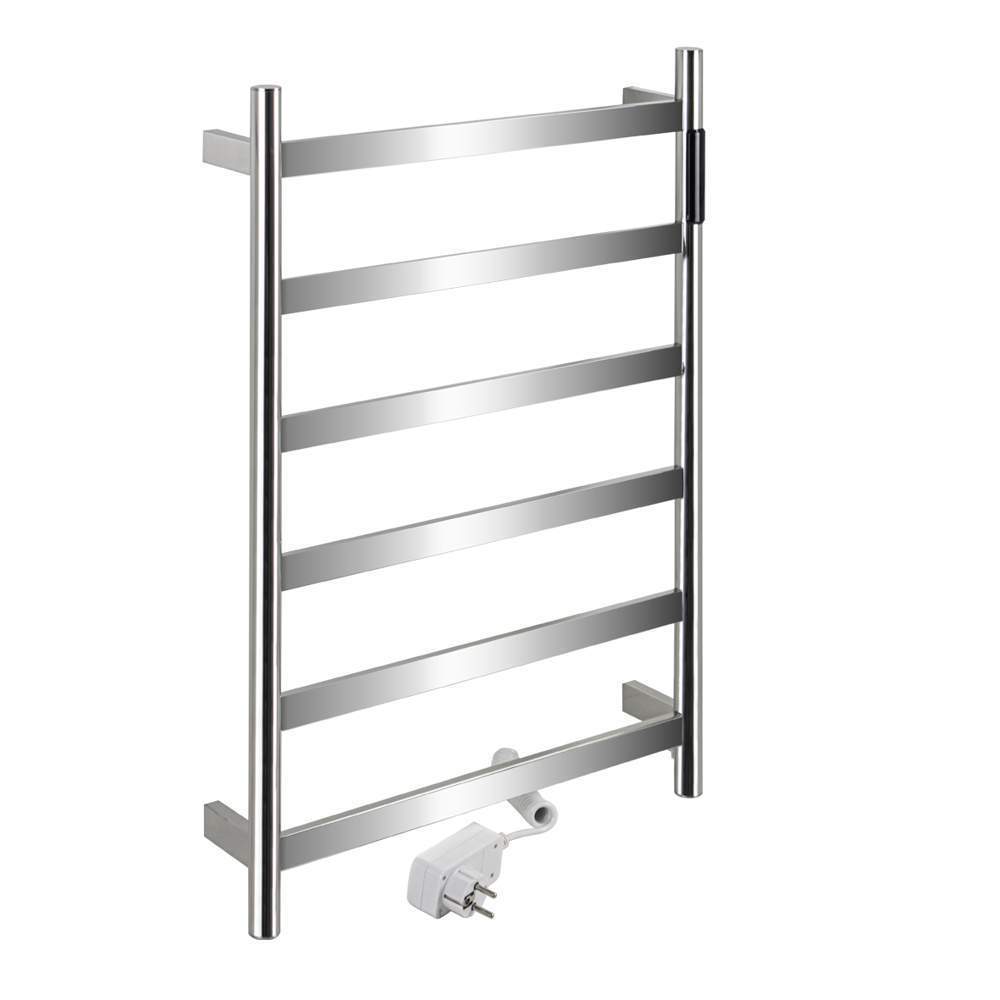 *Полотенцесушитель электр. KRAFTTE Хромированный лесенка 480х730х90мм на 6 перекл. 44045