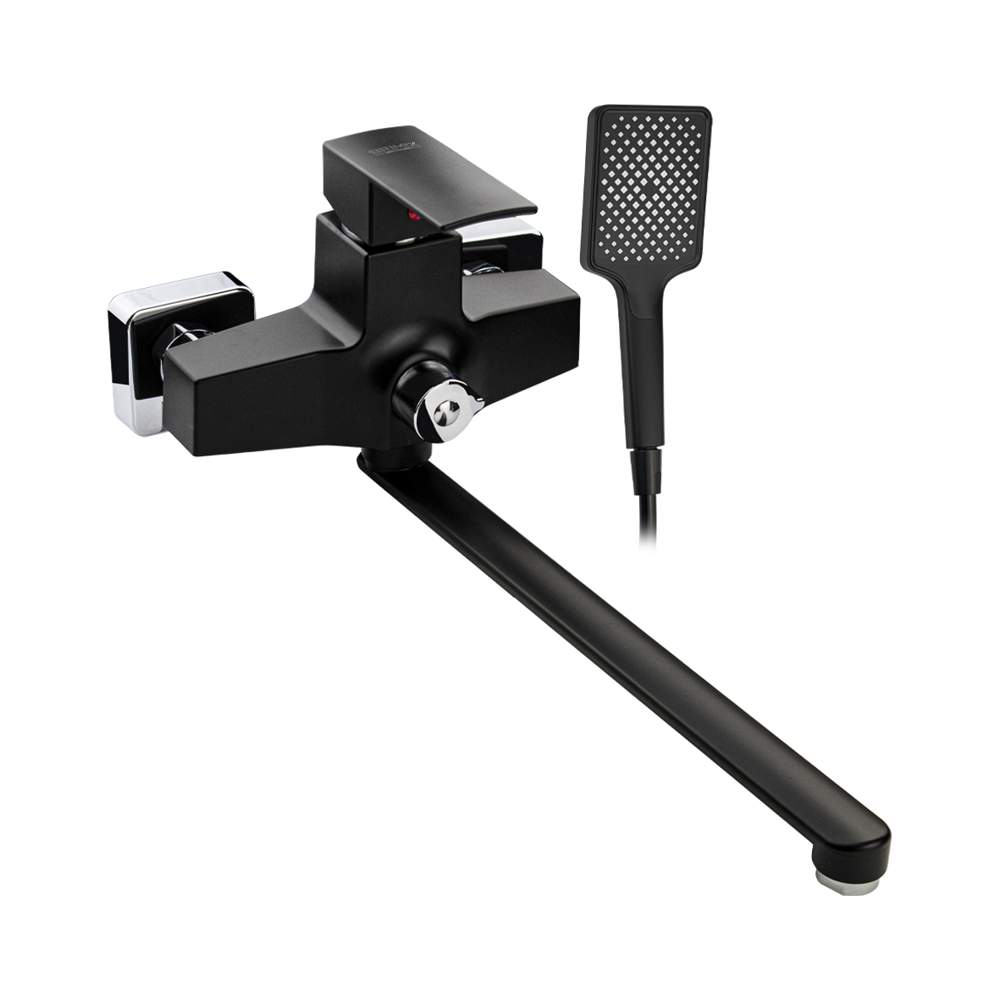 Смеситель BRIMIX  5564  в ванную шар.  черный пластик АБС