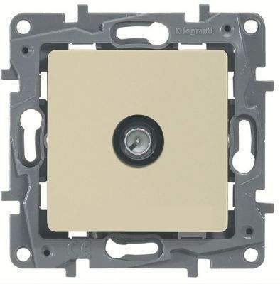 Розетка Etika TV оконечная крем  672365