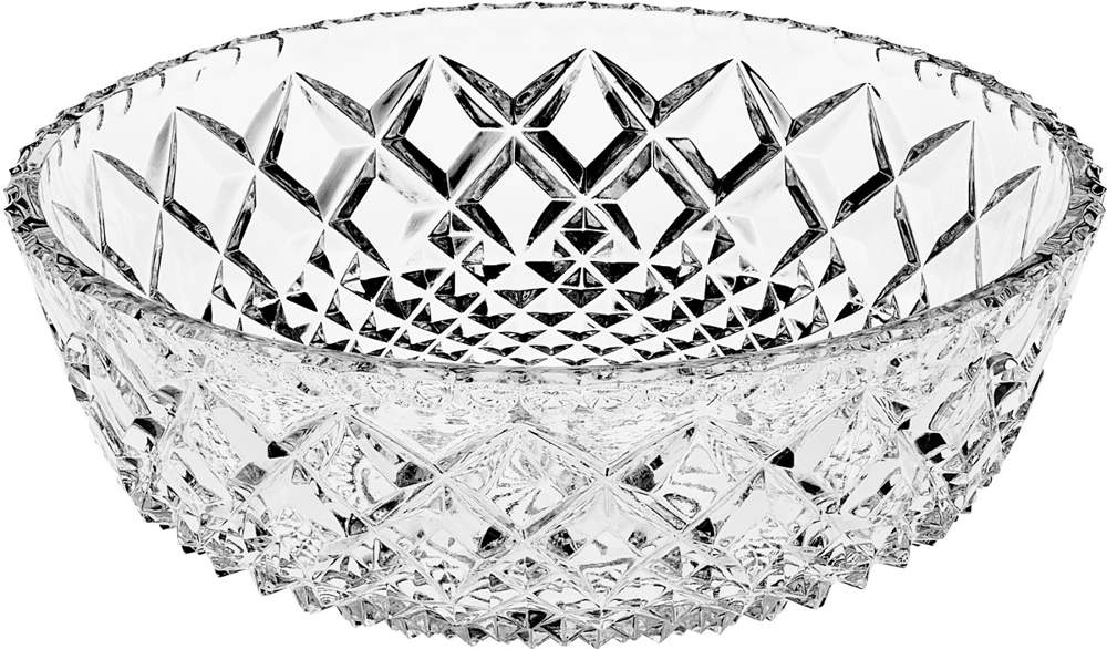 CRYSTAL BOHEMIA Салатник Diamond 21см 61900/0/06600/210 БПХ455