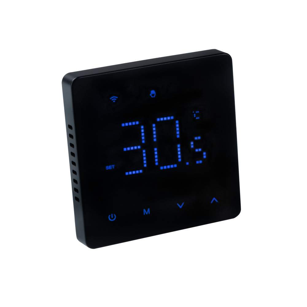 Терморегулятор электрический черный Valtec VT.AC608.B.0 с WI-FI