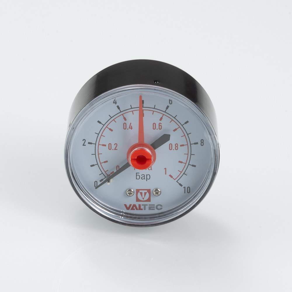 Манометр аксиальный  10 бар 1/4" VT.TM50.T.02  VALTEC