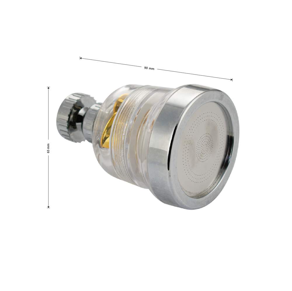 Аэратор САНАКС пластик.прозрачный с золотой вставкой 111