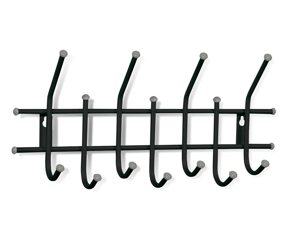 Вешалка Sheffilton  Стандарт 2/7 В2-5-7 черный/серый  металл/пласт.