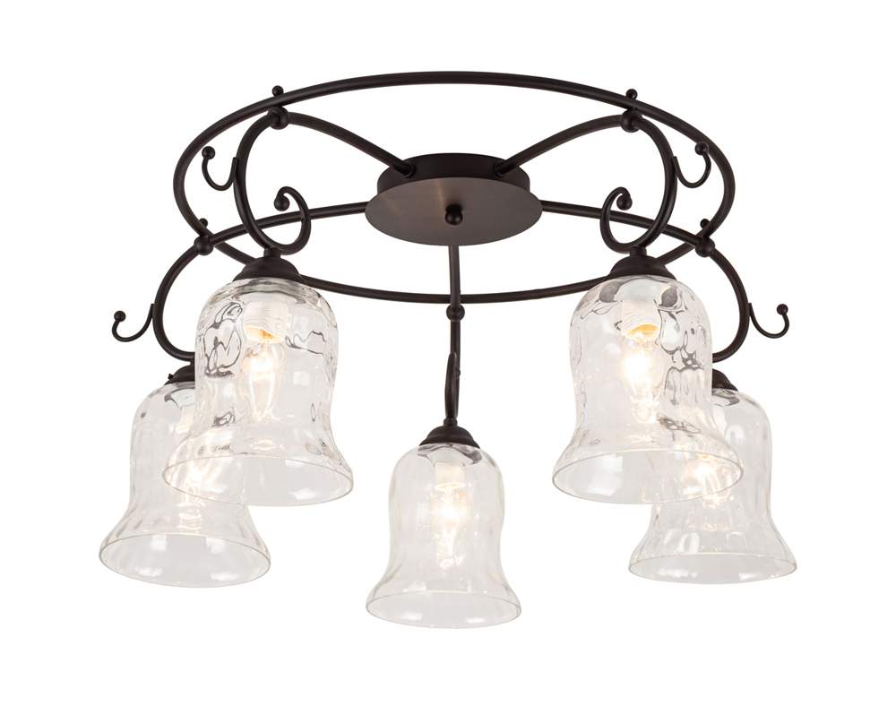 313/5PL Св-к потолочный Escada E14*40W  Orlando black 