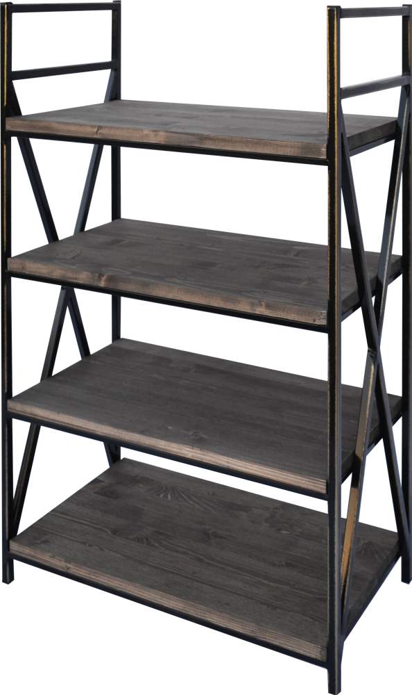 МЕТАЛЛ-ДЕКОР Обувница №1423 Лофт 4-х ярусная h92*60*30см