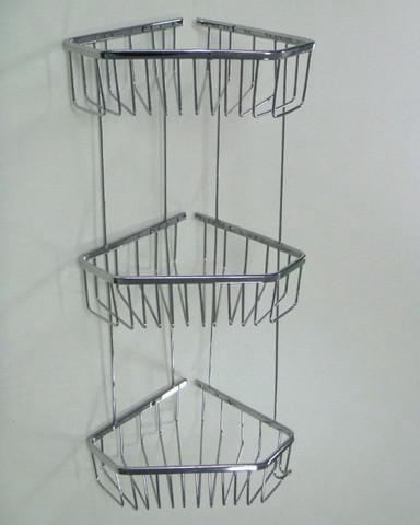 Полочка САНАКС  углов. 5ти угол. тройная 22см/нерж.хр./ 75045