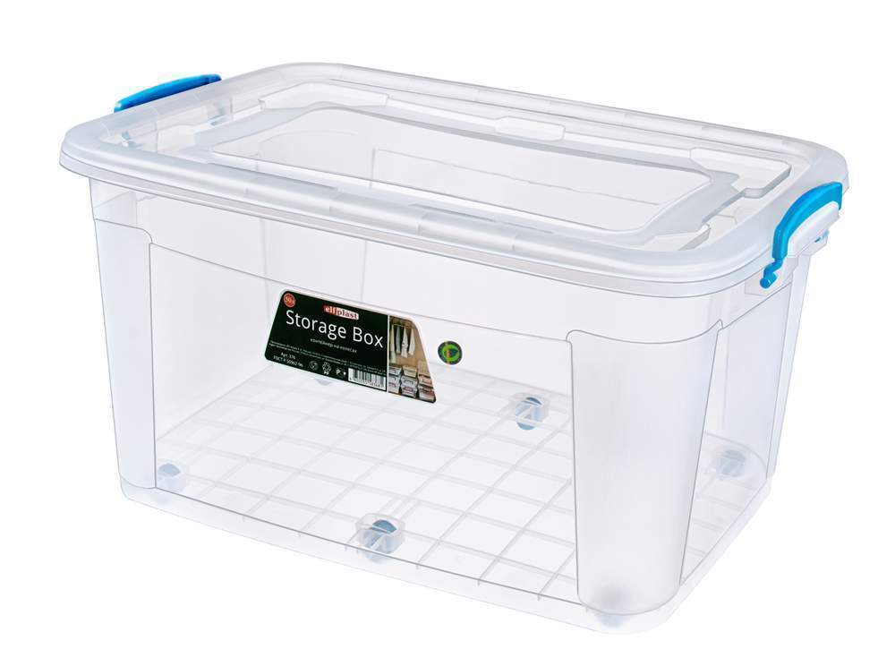 ЭЛЬФПЛАСТ Контейнер 376 Storage Box на колесах 50л 640х415х315мм (6) 