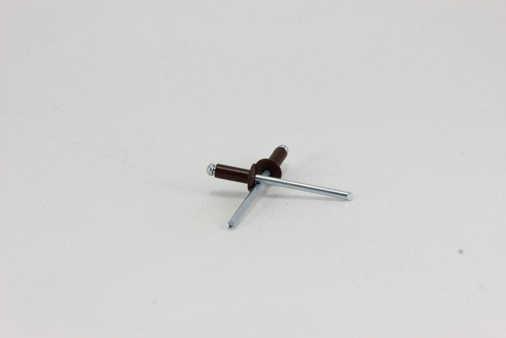 Заклепка ZK-4,0х10  RAL-8017  т.коричневый