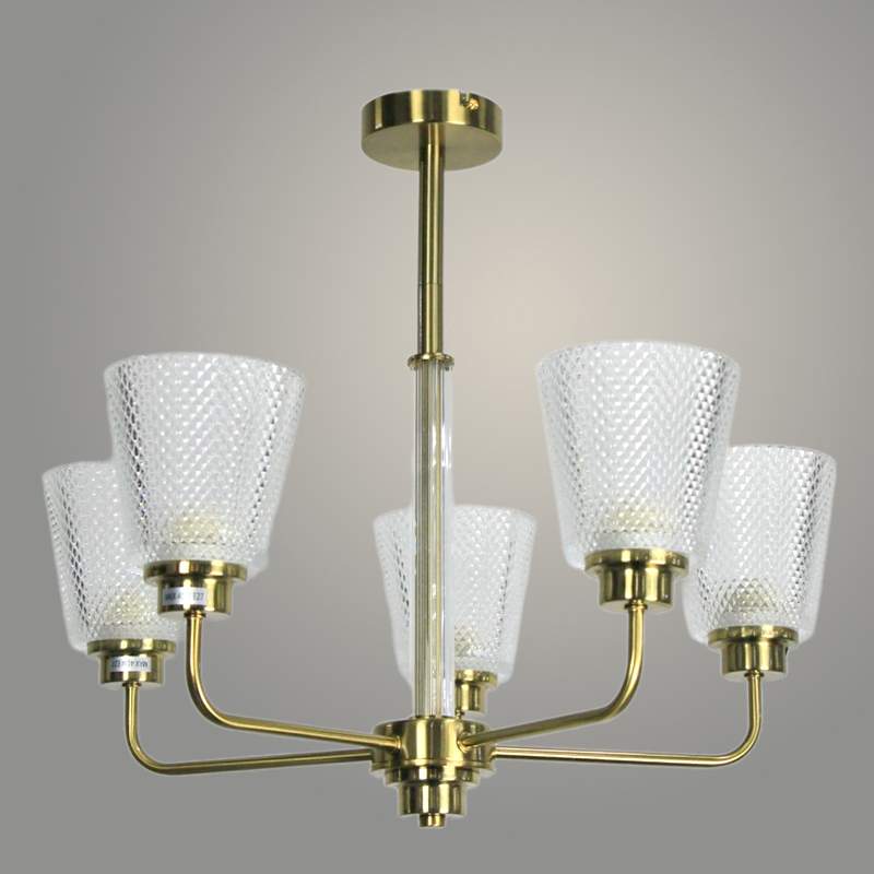 Люстра 443/5 GAB латунь