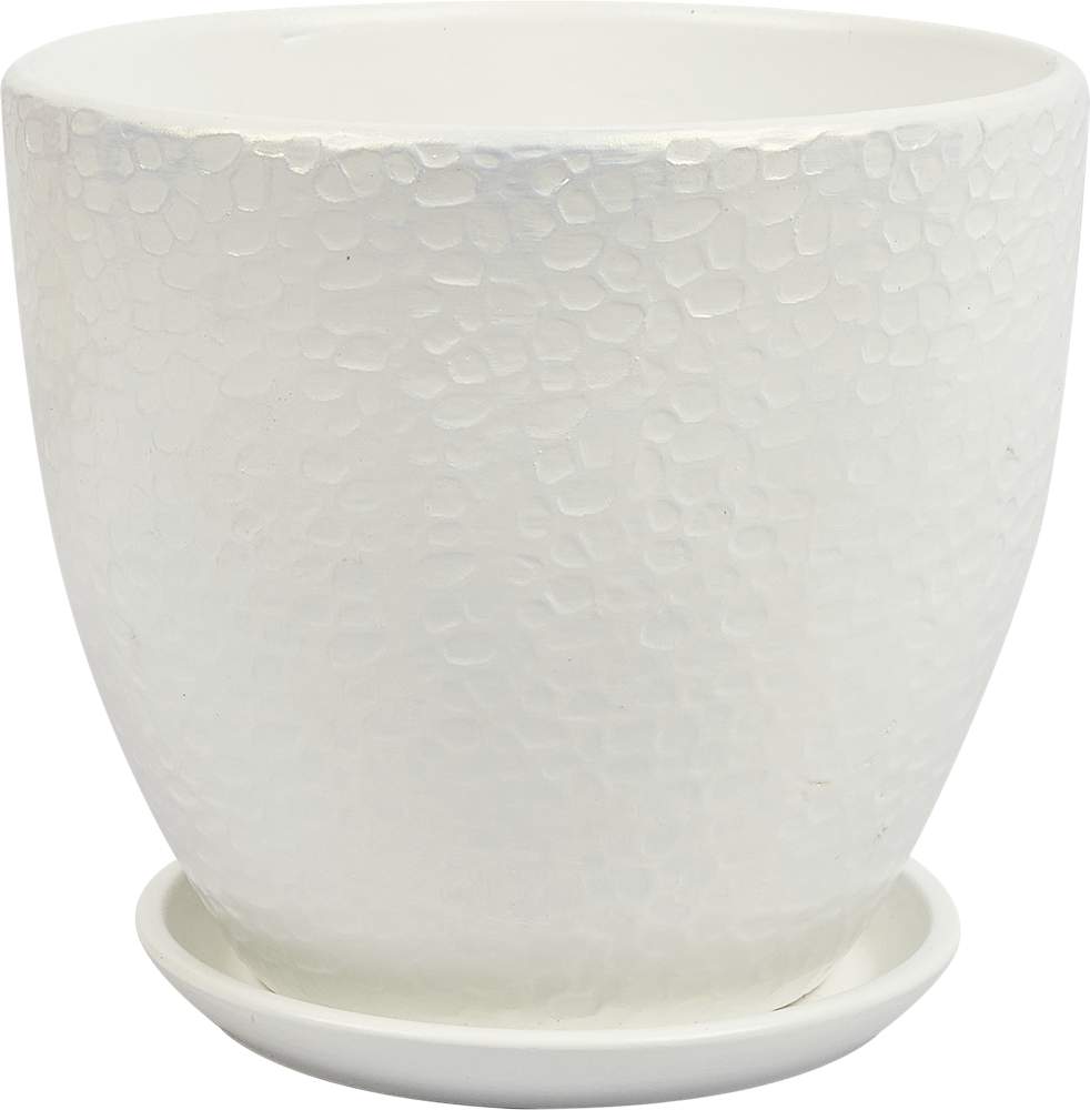 Горшок  Высокий овал Лофт Мемори белый №6 (D26) 8,9л СД303