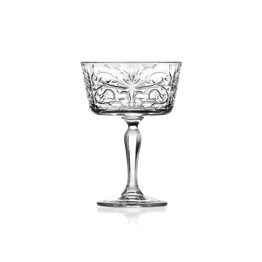 RCR Tattoo Набор бокалов 260мл д/шампанского 6шт (блюдце) 81262013/43198 эко-хрусталь (Luxion)