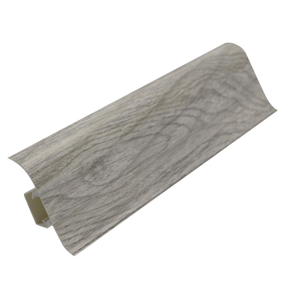 836    Плинтус с кабель-каналом 58мм Дуб  Веронский