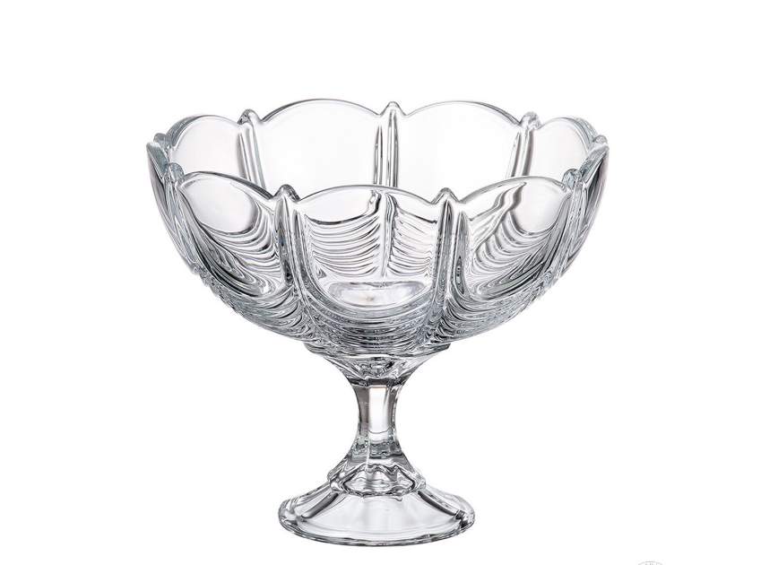 CRYSTALITE BOHEMIA Ваза Orion 22см д/конфет и фруктов на ножке стекло 19022