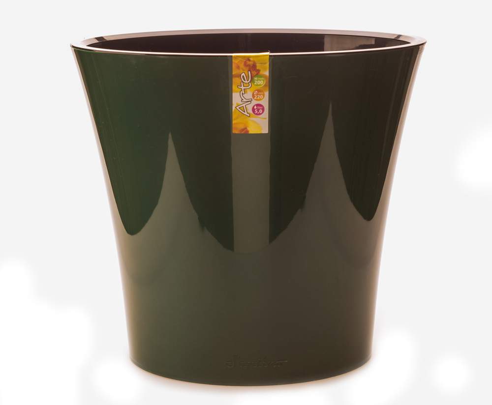 Кашпо  Арте  5л  зелен/черный  ЭД  П5723