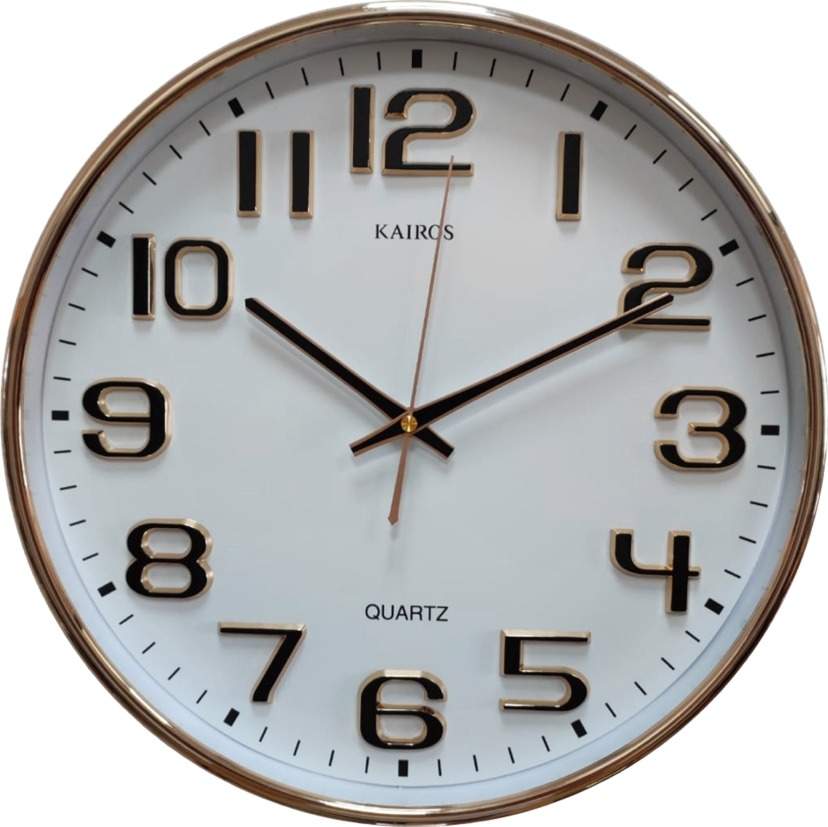 KAIROS Часы KR213GW 345x345x30мм пластик