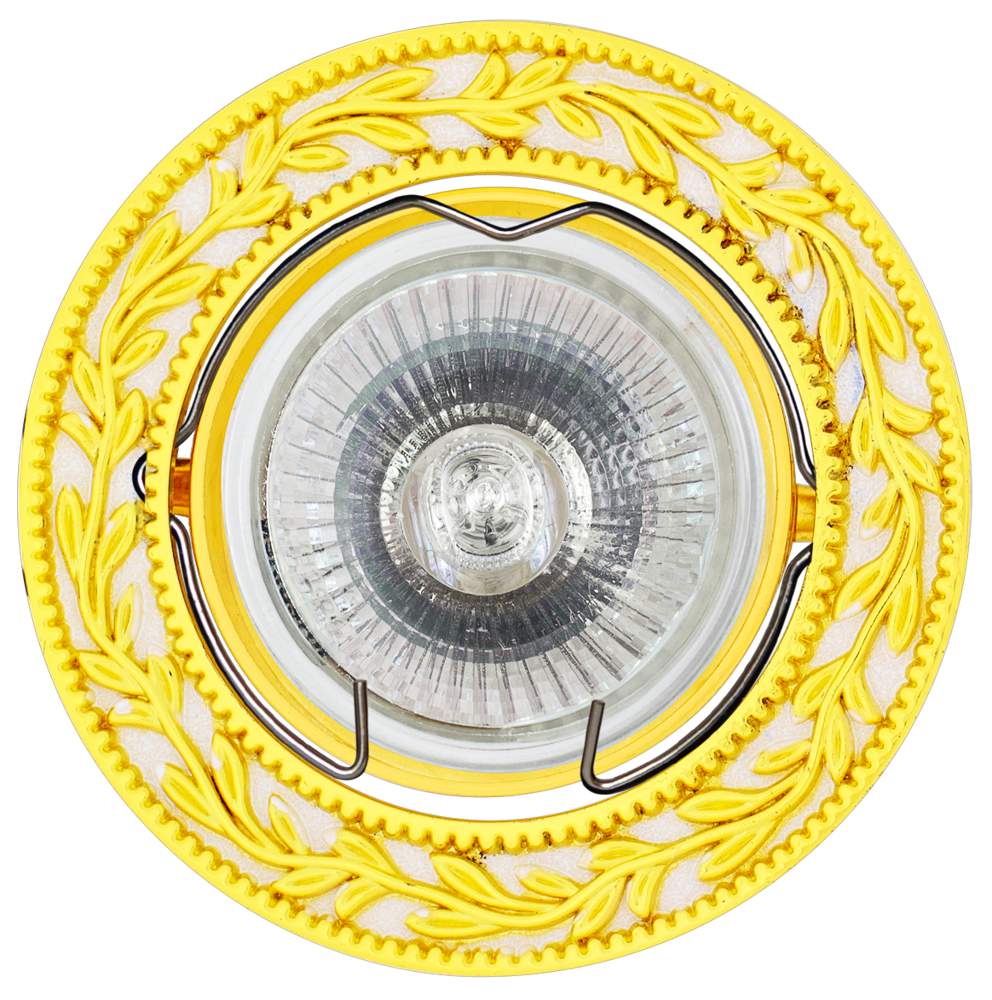 Светильник галогенный FT 1131 WHG MR 16 белый с золотом