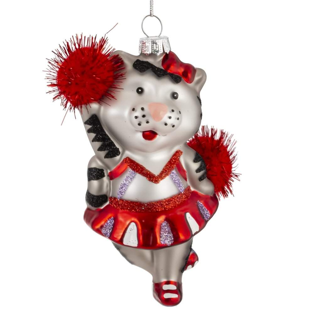 REMECO COLLECTION Игрушка елочная 824770 Кошечка 7х6х13см (стекло)  