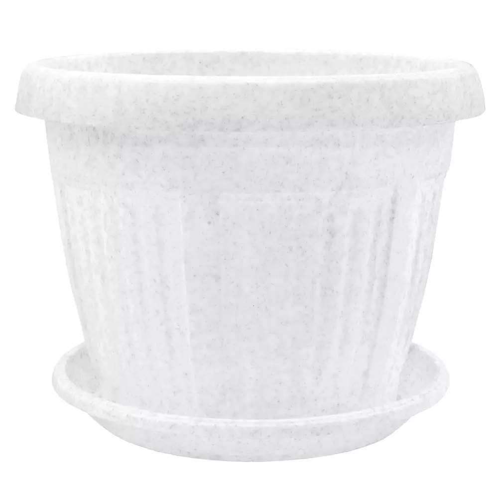 Кашпо  Николь  22х17  3,7л  мрамор  У0415м  УКР Пласт