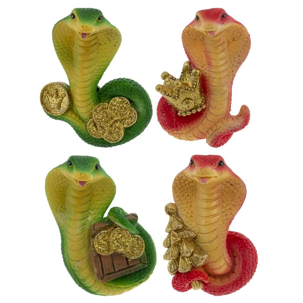 REMECO COLLECTION Магнит 806010 Змея 3,5х3х7см 4 вида