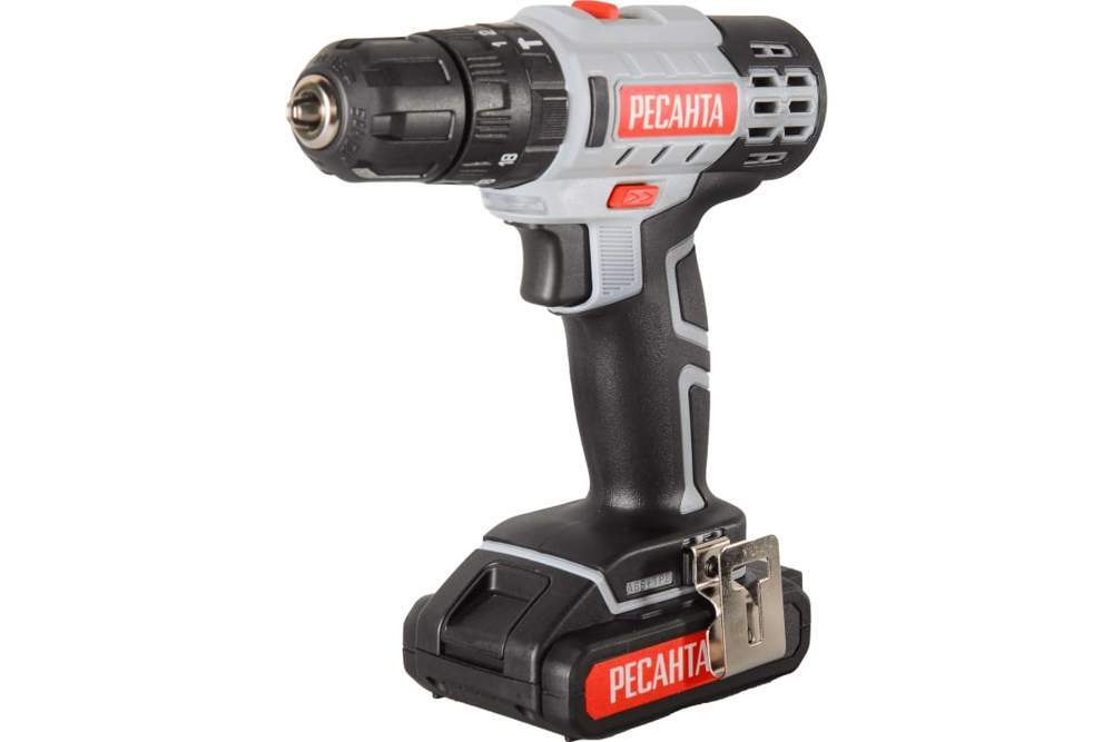 Дрель-шуруповерт Ресанта  ДА-18-2ЛК-У  аккумуляторная  75/14/6
