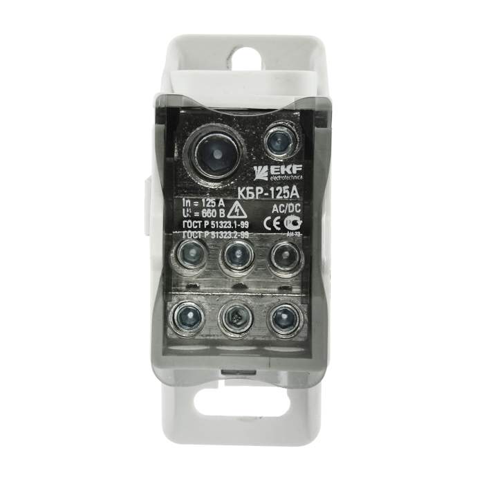 Блок распред.КРОСС крепеж на панель и DIN КБР-80А EKF plc-kbr80 303798
