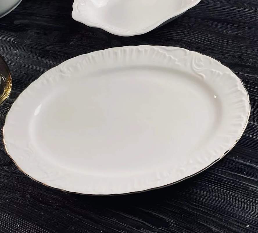 LENARDI Аврора Gold Блюдо 305-059 овальное 35,5см  