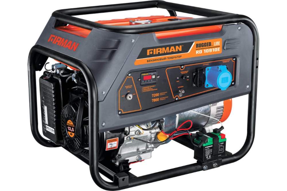Электростанция FIRMAN RD10910E бенз.  7.2/7.8кВт эл.старт (без т/колес)