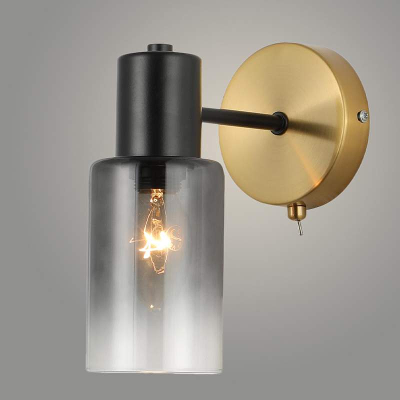 Бра 74677/1 W COP+BK мед/черн 1x40W  E14 GNV23