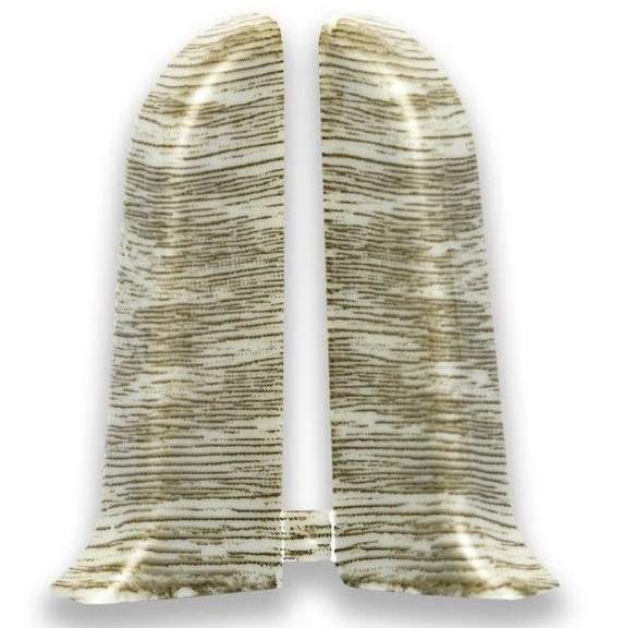 210 Заглушки торцевые (пара)  Идеал Комфорт, Дуб пепельный, 55мм