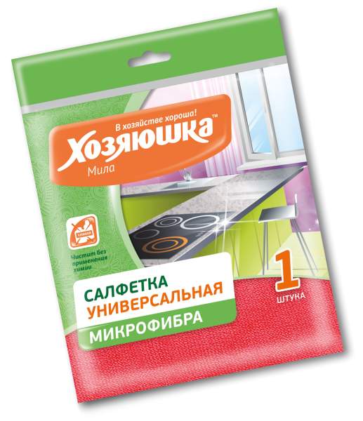 ХОЗЯЮШКА МИЛА Салфетка 04006 универсальная 30*30см