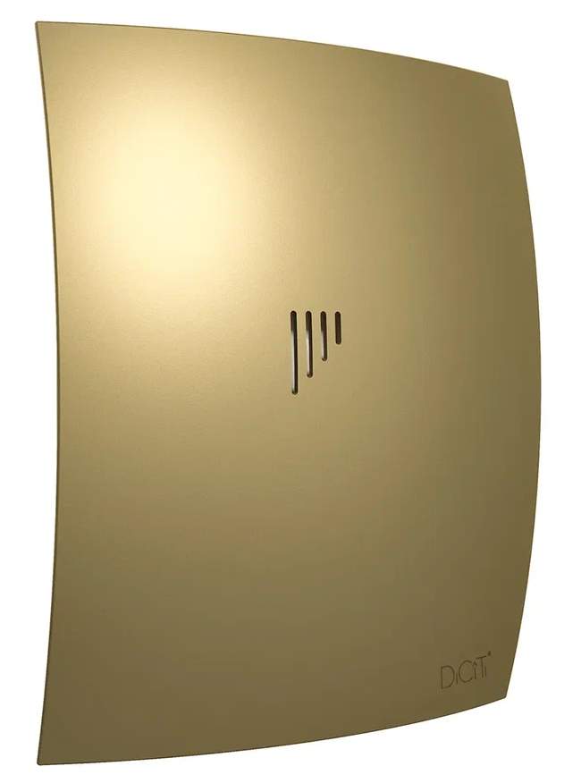 Вентилятор  BREEZE 4C Champagne осевой с обратным клапаном D100 декоративный  DiCiTi