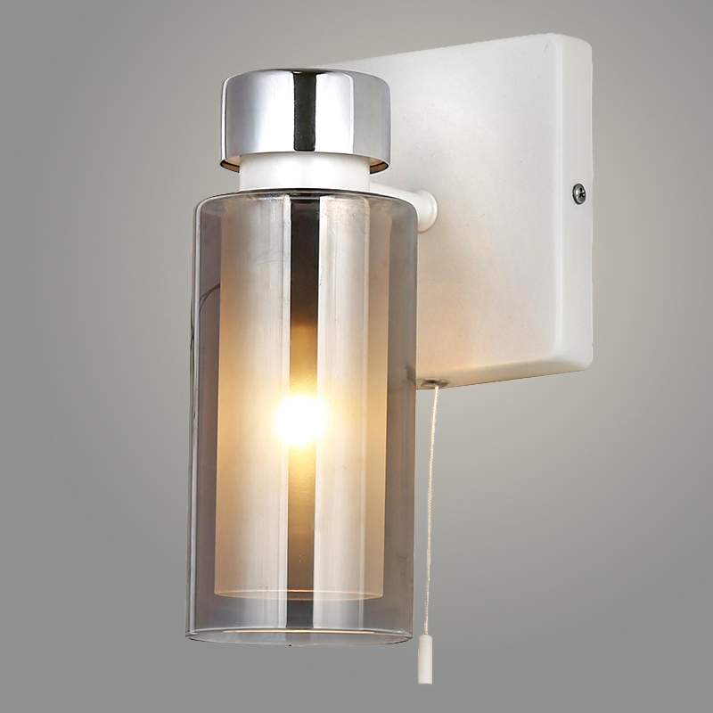 Бра 74338/1 W CH+WH хром/бел 1x40W  E14 GNV23