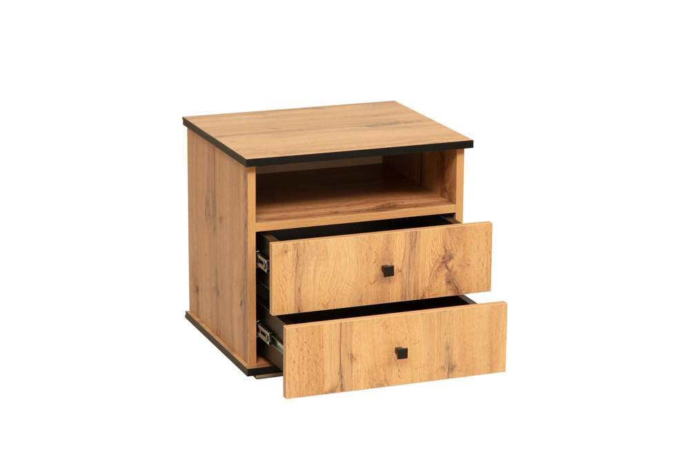 Тумба "Либерти"прикр.  51.17 (дуб вотан/черный)опора h=20мм