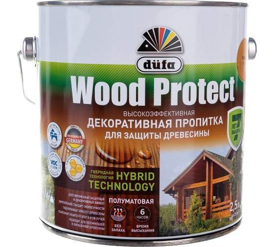 Пропитка DUFA Wood Protect д/защ. древ. сосна  2,5л