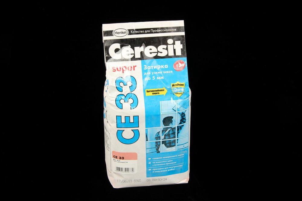 Затирка Ceresit CE33 S №34 розовый  2-5мм (2кг) 873878
